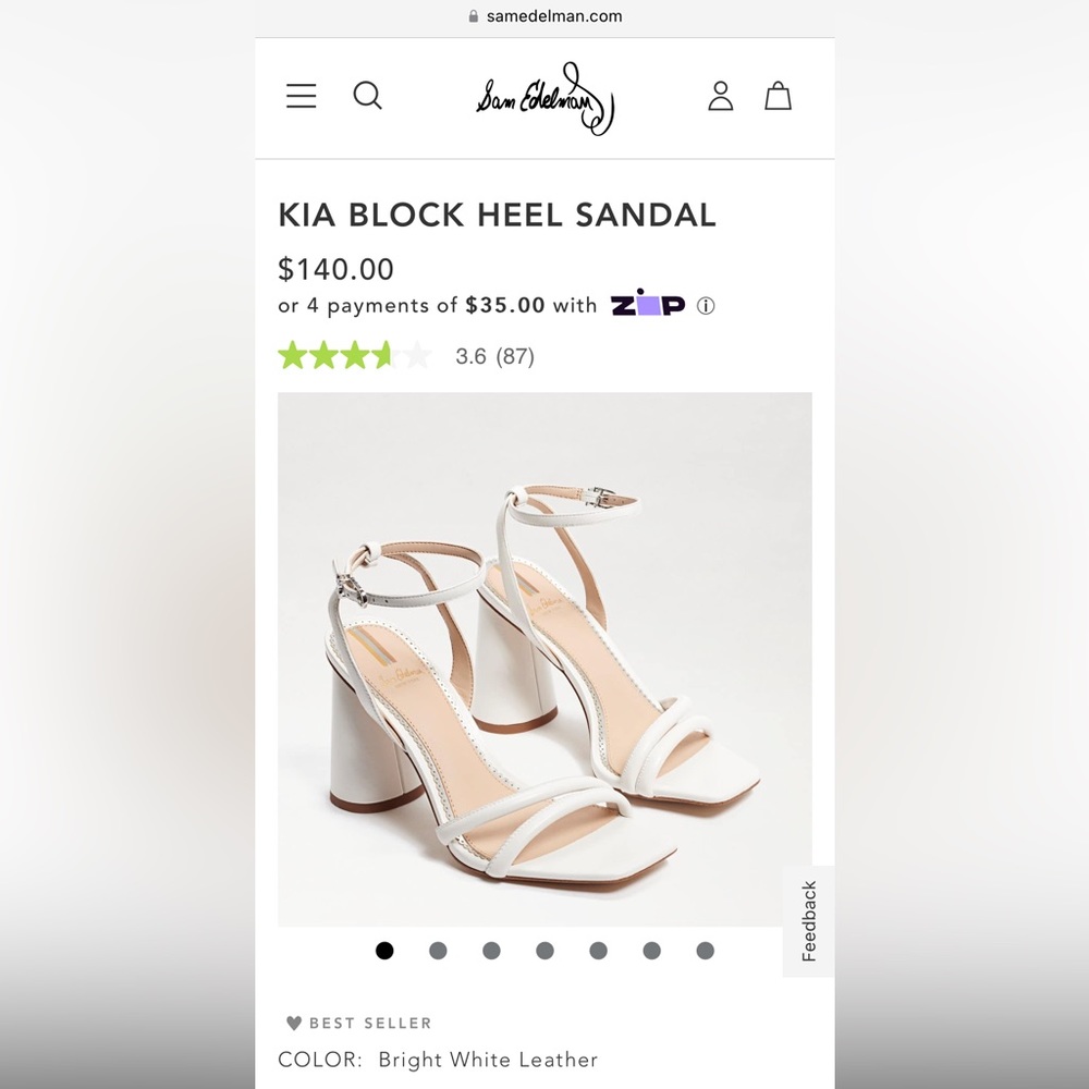 Sam Edelman Kia Block Heel Sandal